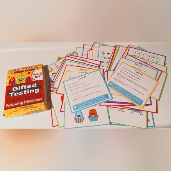 Gifted Testing Flash Cards - Pre-K - K with Bonus Three Letter Words Pack 🥰 - Picture 3 of 9